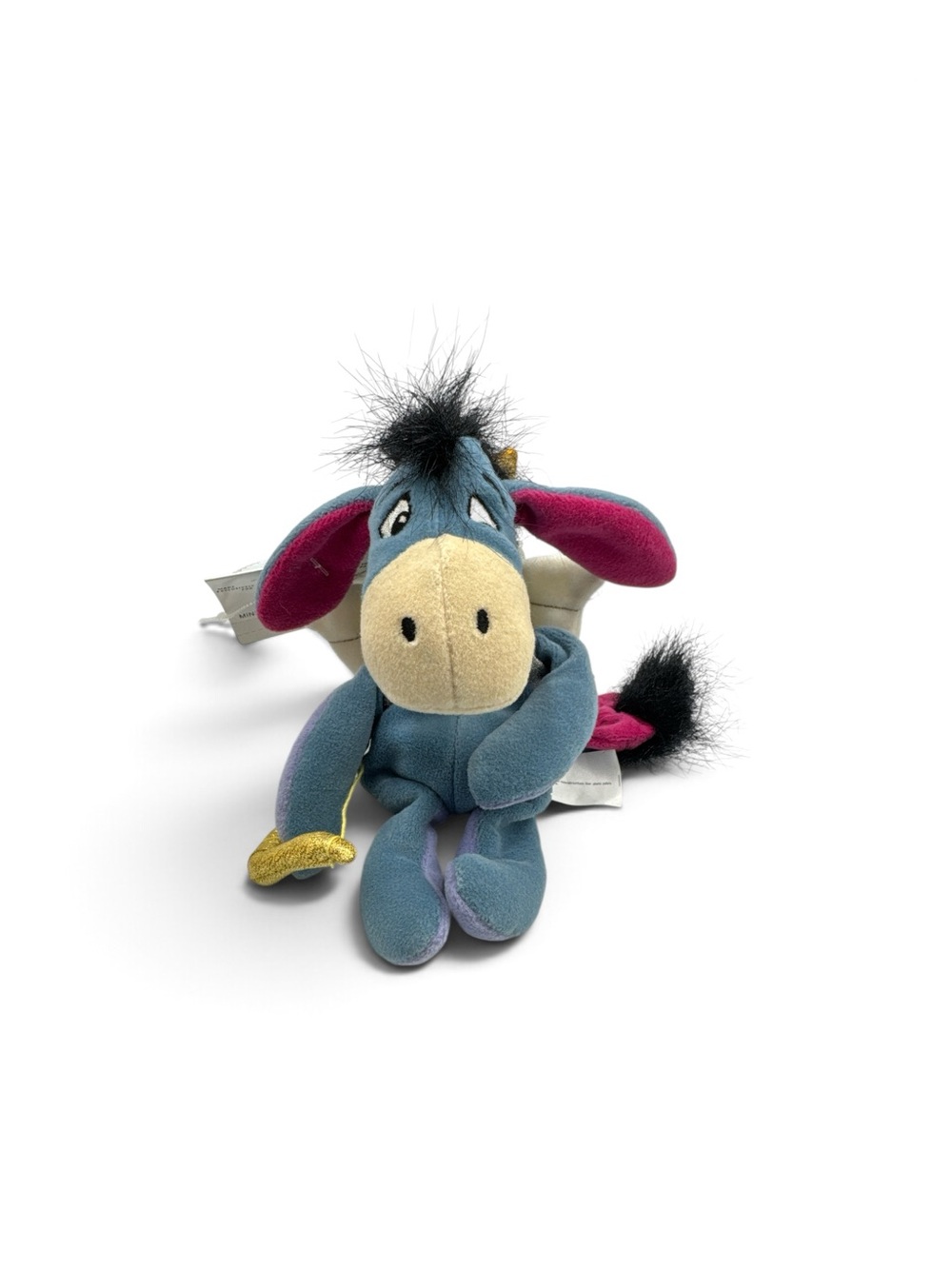 Vintage 1990s Disney Store Cupid Eeyore Valentine Plush NWT 9”